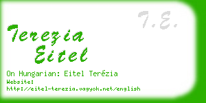 terezia eitel business card
